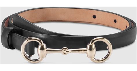 gucci thin belt with horsebit buckle|Gucci belt saks off fifth.